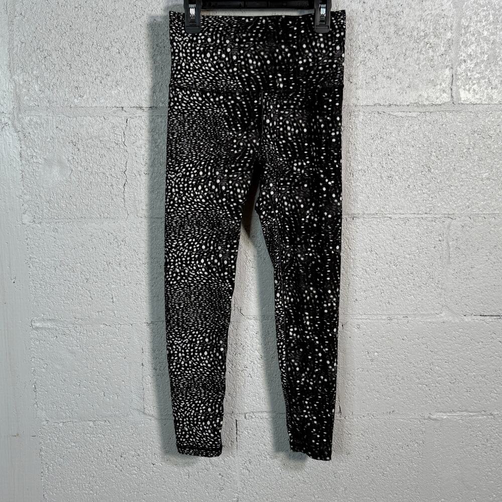 CALIA Core Essential High Rise 7/8 Legging Deep Sea Dot Pure Black S MSRP $68